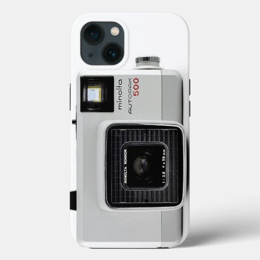 Minolta Autopak 500ヴィンテージカメラ Case-Mate iPhoneケース (裏面)