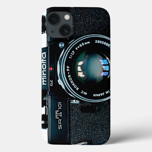 Minolta SR-T 101ブラックヴィンテージカメラ Case-Mate iPhoneケース (裏面)