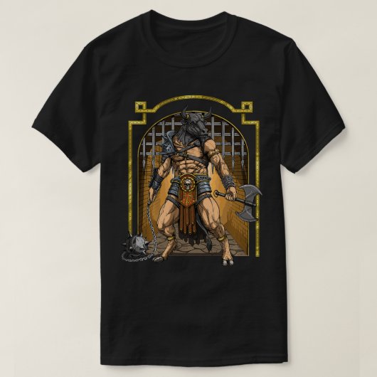 Minotaur Ancient Greek Mythology Bull Mythical Cre Tシャツ (デザイン正面)