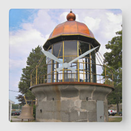 Minotsの棚の灯台ランタンの正方形の柱時計 スクエア壁時計