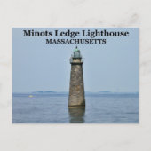 Minots Ledge Light house, Massachusettsはがき ポストカード (正面)