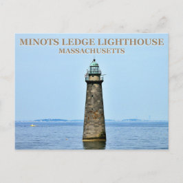 Minots Ledge Light house, Massachusettsはがき ポストカード