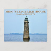 Minots Ledge Light house, Massachusettsはがき ポストカード (正面)