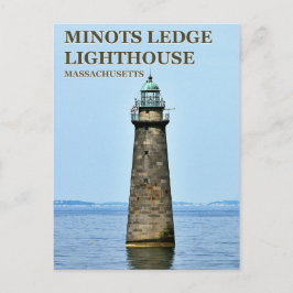 Minots Ledge Light house, Massachusettsはがき ポストカード