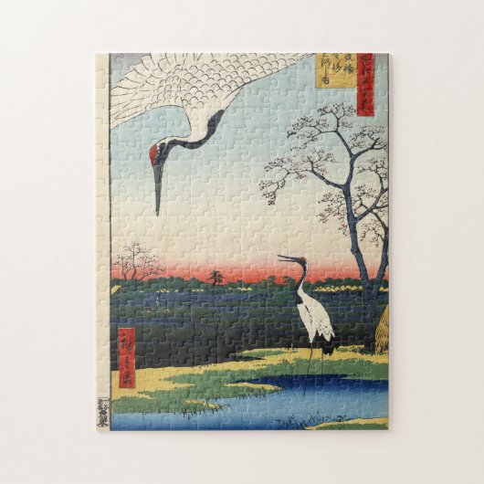 Minowa、Kanasugi、Mikawashima. ジグソーパズル (縦)