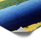 Minowa, Kanasugi, Mikawashima by Utagawa Hiroshige ポスター (角)