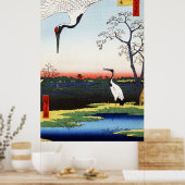 Minowa, Kanasugi, Mikawashima by Utagawa Hiroshige ポスター (キッチン)