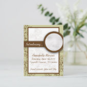 MintおよびBrown新生児発表カード 案内状 (スタンド正面)