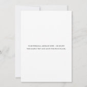 Mintは発表カードの後結婚ずっと幸せに 招待状 (裏面)