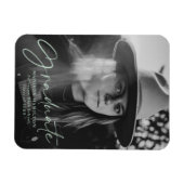 Mintスクリプトスタイリッシュの卒業発表の写真 マグネット (横)