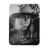 Mintスクリプトスタイリッシュの卒業発表の写真 マグネット (縦)