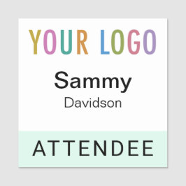 Mint 2x2出席者バッジイベントロゴピンまたはマグネット 名札
