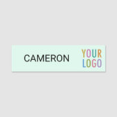 Mint 3.5インチネームタグと会社ロゴ磁気 名札 (正面)