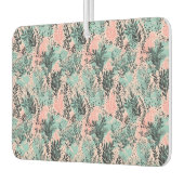 Mint and Pink Forest Pattern カーエアーフレッシュナー (左)