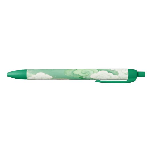 Mint Auspicious Clouds Pen 黒ボールペン (ボトム)