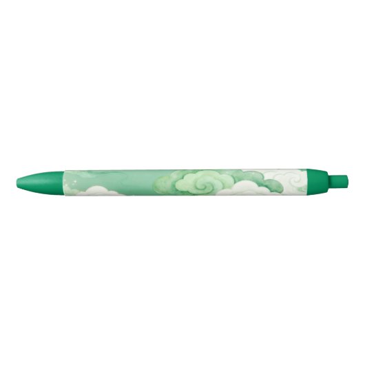Mint Auspicious Clouds Pen 黒ボールペン (正面)