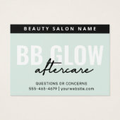 Mint BB Glowフェイシャル気にアフター命令カード (正面)