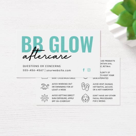 Mint BB Glow After 気に Instruction Card (デスク)