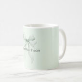 Mint Bow コーヒーマグカップ (正面右)