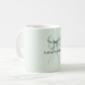 Mint Bow コーヒーマグカップ (正面左)