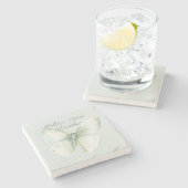 Mint Butterfly Dragonfly Joy ストーンコースター (横)