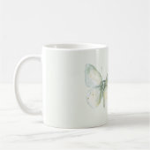 Mint Butterfly Follow Dreams コーヒーマグカップ (左)