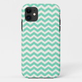 Mint Chevron Stripes Case-Mate iPhoneケース (裏面)