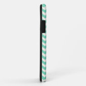 Mint Chevron Stripes Case-Mate iPhoneケース (裏面/右)