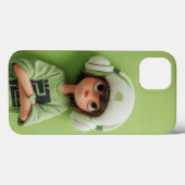 Mint Chill: Aesthetic Boy with Headphones Case-Mate iPhoneケース (裏面 (横))