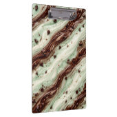 Mint Chocolate Chip Milkshake Marble Design クリップボード (右)