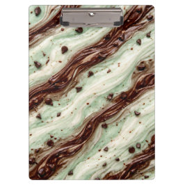 Mint Chocolate Chip Milkshake Marble Design クリップボード
