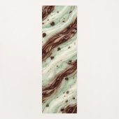 Mint Chocolate Chip Milkshake Marble Design ヨガマット (正面)