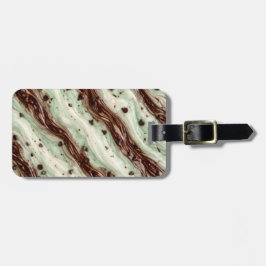 Mint Chocolate Chip Milkshake Marble Design ラゲッジタグ