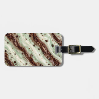 Mint Chocolate Chip Milkshake Marble Design ラゲッジタグ