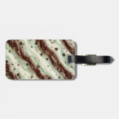 Mint Chocolate Chip Milkshake Marble Design ラゲッジタグ (裏面横)