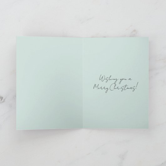 Mint Christmas Ornaments Tree カード (内部)