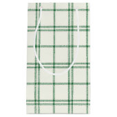 Mint Christmas Plaid スモールペーパーバッグ (正面)