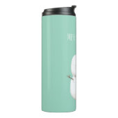 Mint Cute Christmas Snowman タンブラー (回転左)