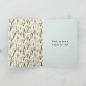 Mint Easter Bunny Calla Lilies Butterflies カード (内部)