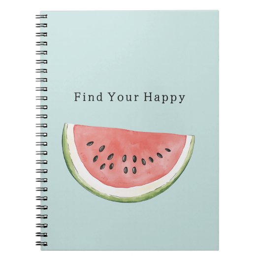 Mint Find Your Happy Watermelon ノートブック (正面)