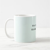 Mint Fire Place Warm Wishes コーヒーマグカップ (左)