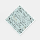 Mint Fun Happy Balloons Birthday スタンダードランチョンナプキン (角)