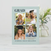 Mint Grad Announcement With Photos 招待状 (スタンド正面)