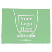 Mint Greenのロゴ ラージペーパーバッグ (裏面)