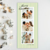 Mint Green and Cream Chic Vertical Stripes 3 Photo