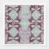 Mint green and lavender purple patterns AI art  (正面)