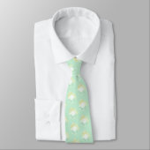 Mint Green and Mustard Yellow Pastel Pattern ネクタイ (タイ)