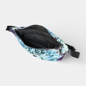 Mint Green and Teal Dahlia Flower ファニーパック (見開き)