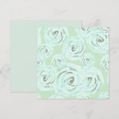 Mint green and teal frosting invitation  招待状 (正面/裏面)