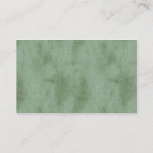 Mint Green Animal Business name website 名刺 (裏面)